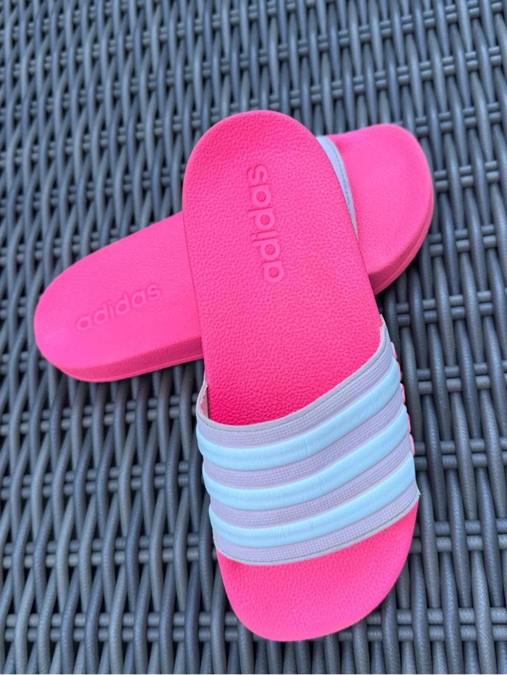 adidas Hot Pink Slides - Size 1